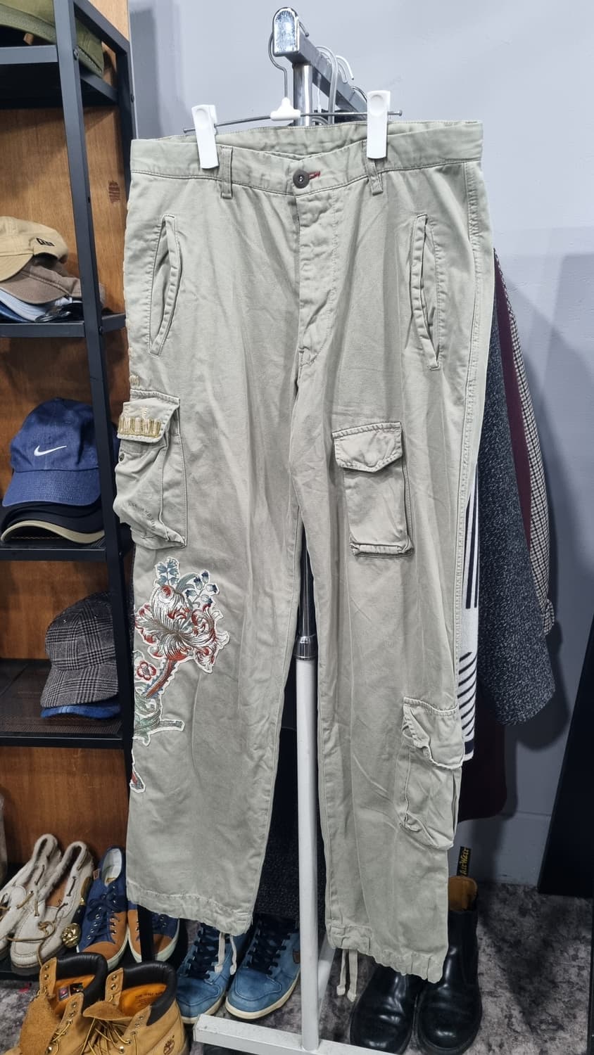 (mason's) 메이슨스 자수 커스텀 베이지색 카고팬츠 32size 상품이미지1