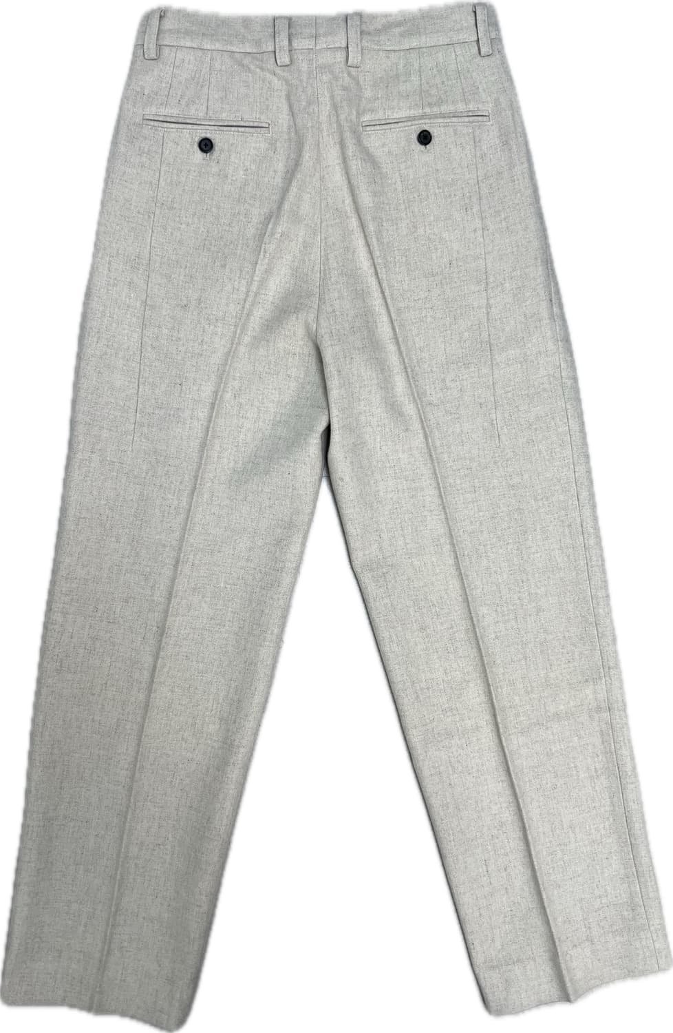 [S] STU 20FW 투턱 루즈핏 슬랙스 아이보리 상품이미지4