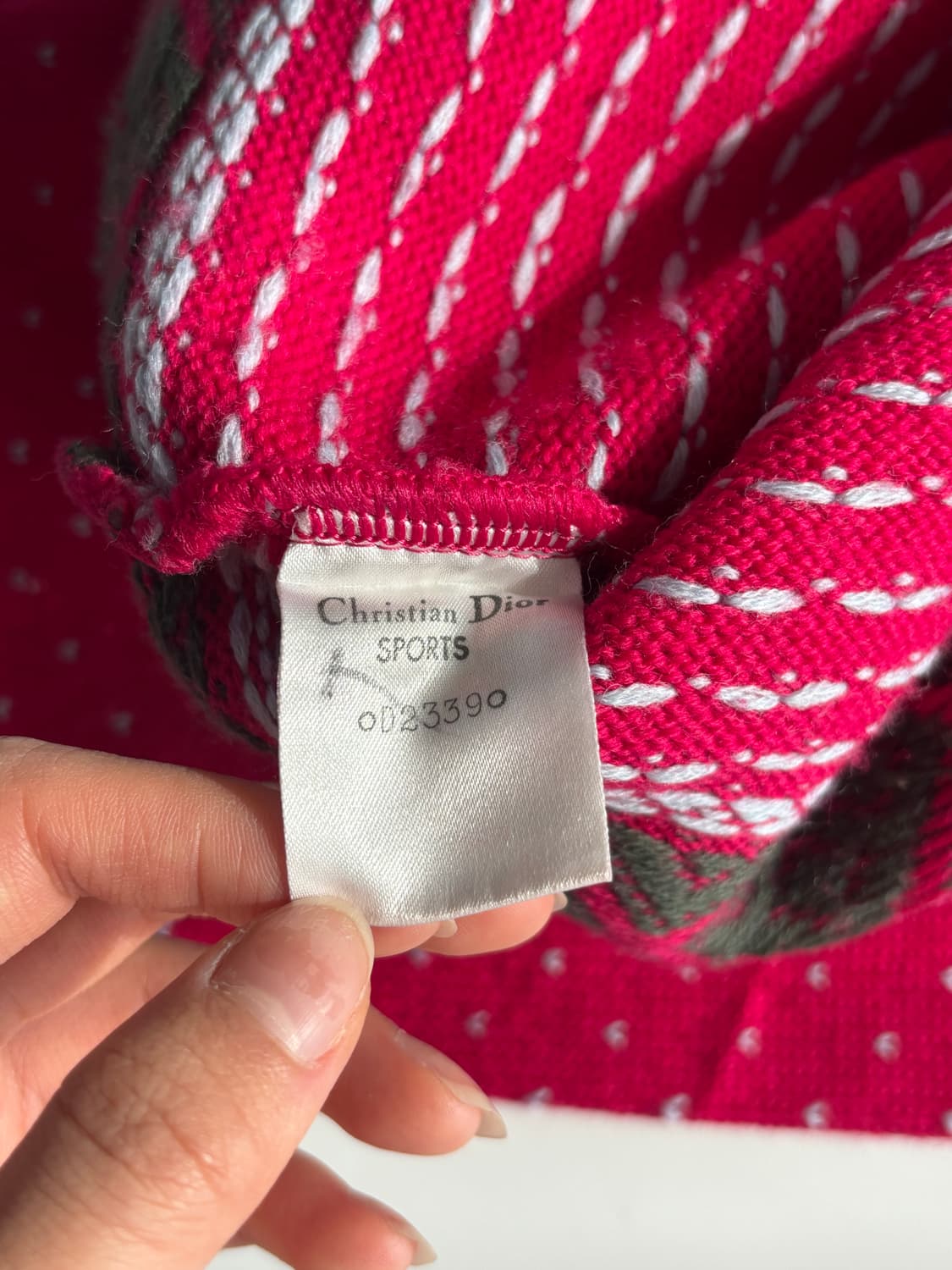 Christian Dior sports 디올 스포츠 핑크 노르딕 니트 상품이미지8