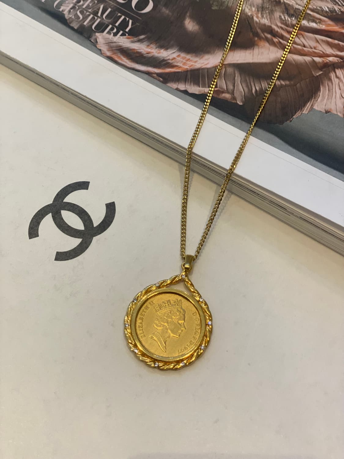 영국 동전 팬던트 목걸이 상품이미지2