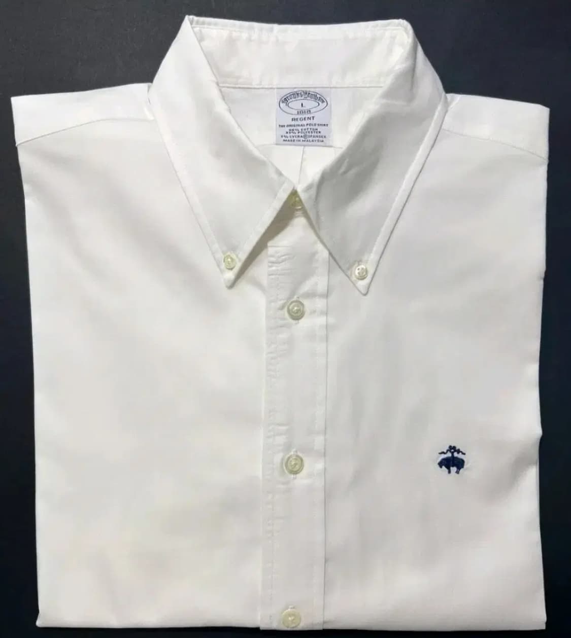 브룩스브라더스 리젠트핏 화이트 옥스포드셔츠(L, 새상품) 상품이미지1