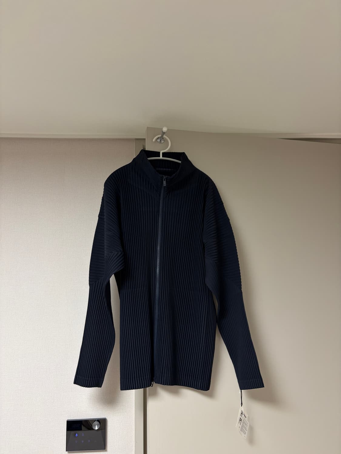 [4]옴므플리세 집업 네이비 상품이미지1