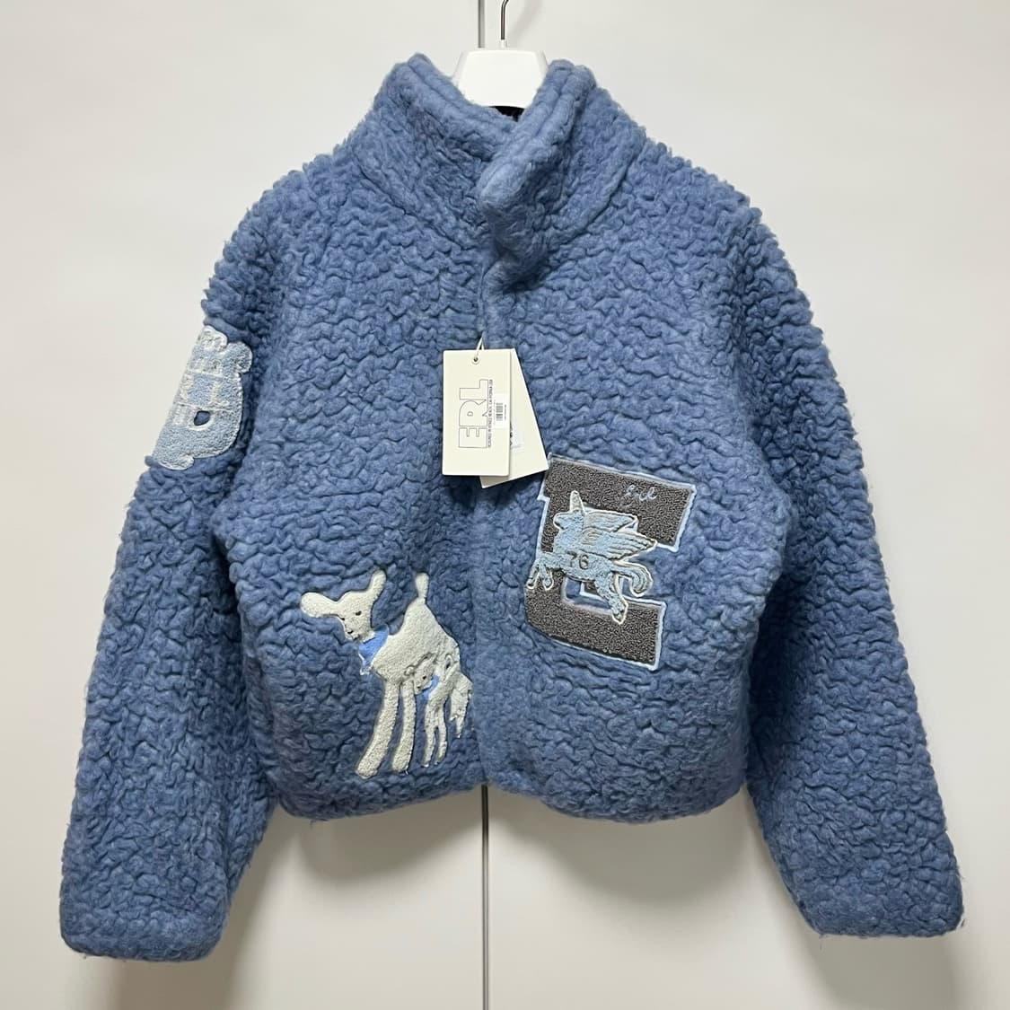 [S]이알엘 ERL 25fw 바시티 시어링 자켓 상품이미지2