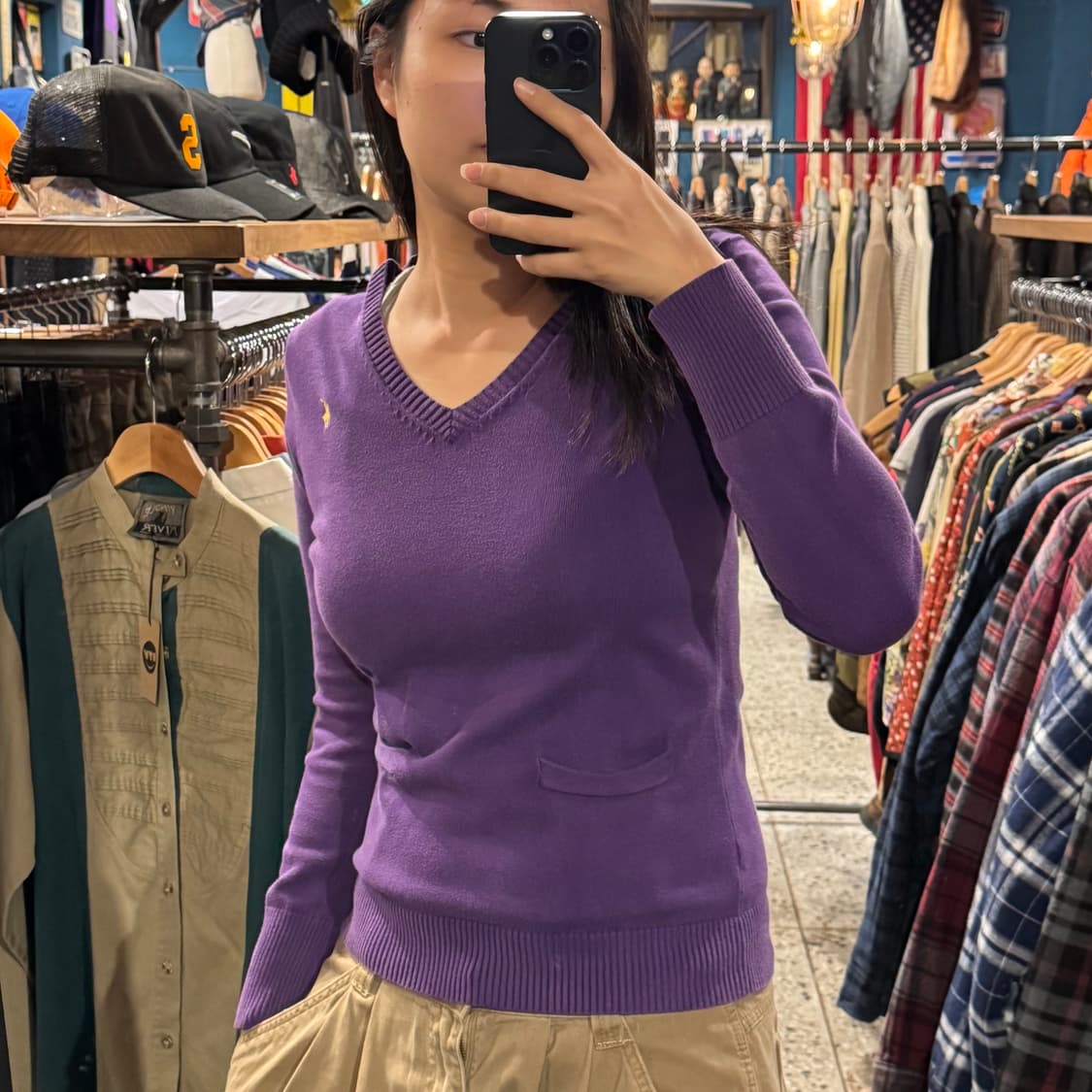 RALPH LAUREN 랄프로렌 브이넥 포켓 니트 상품이미지2