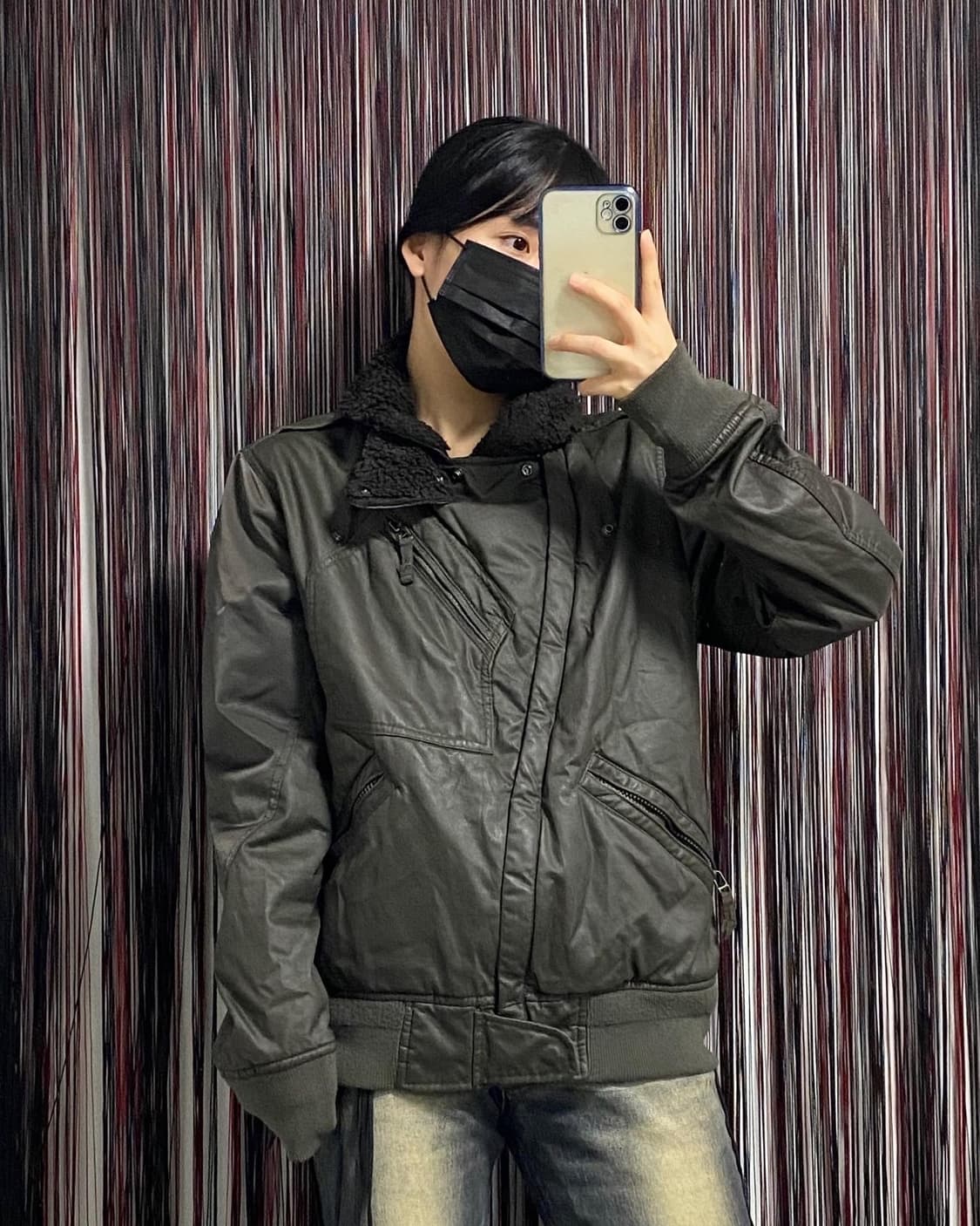 Japan)y2k 무스탕 점퍼 ✔️𝙎𝙞𝙯𝙚  상품이미지2