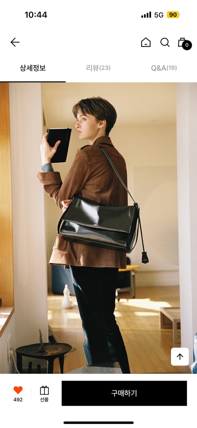 콜테 숄더백 블랙 Gamvit 여성숄더백 상품이미지2