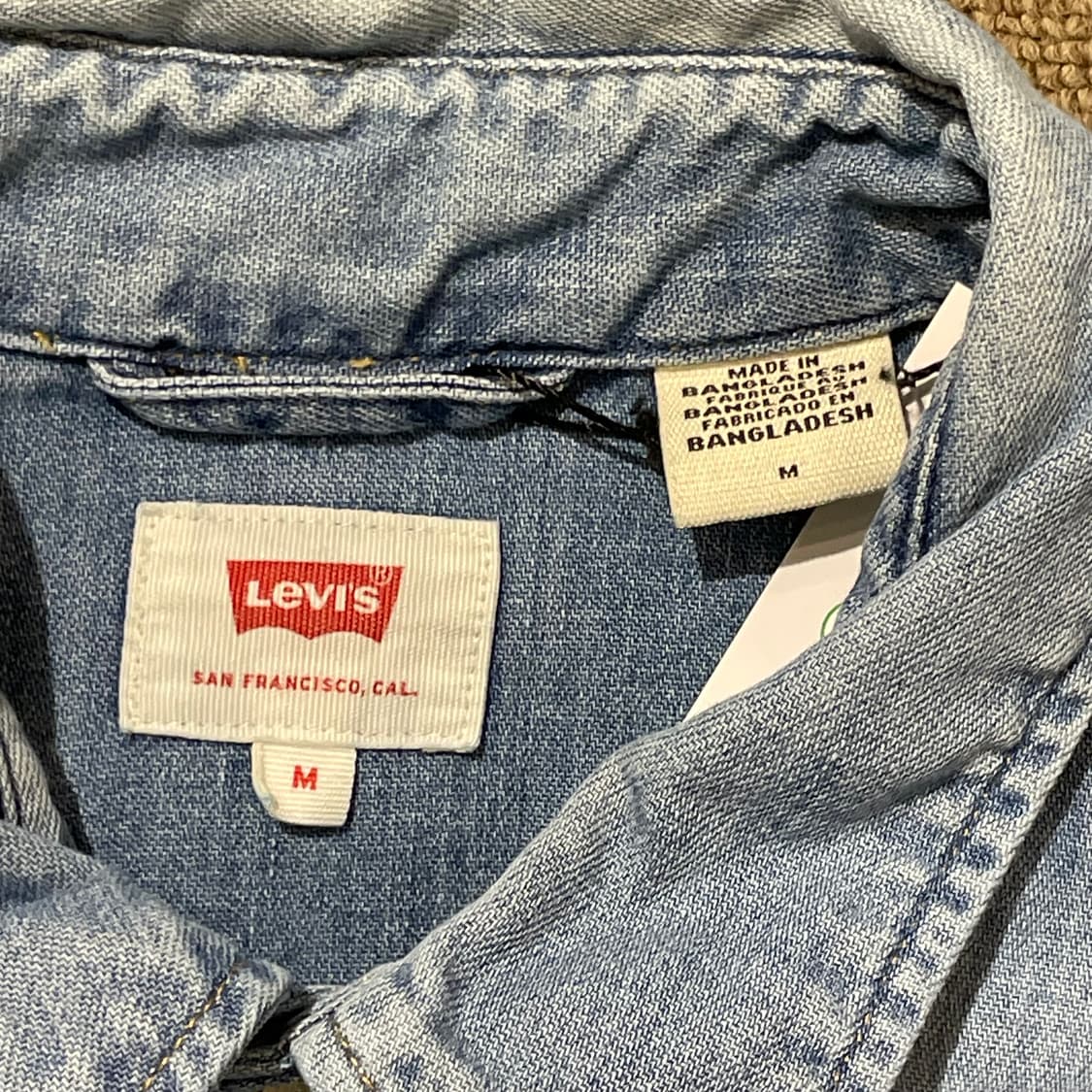 (M) Levi's 리바이스 코튼 데님 셔츠 상품이미지6