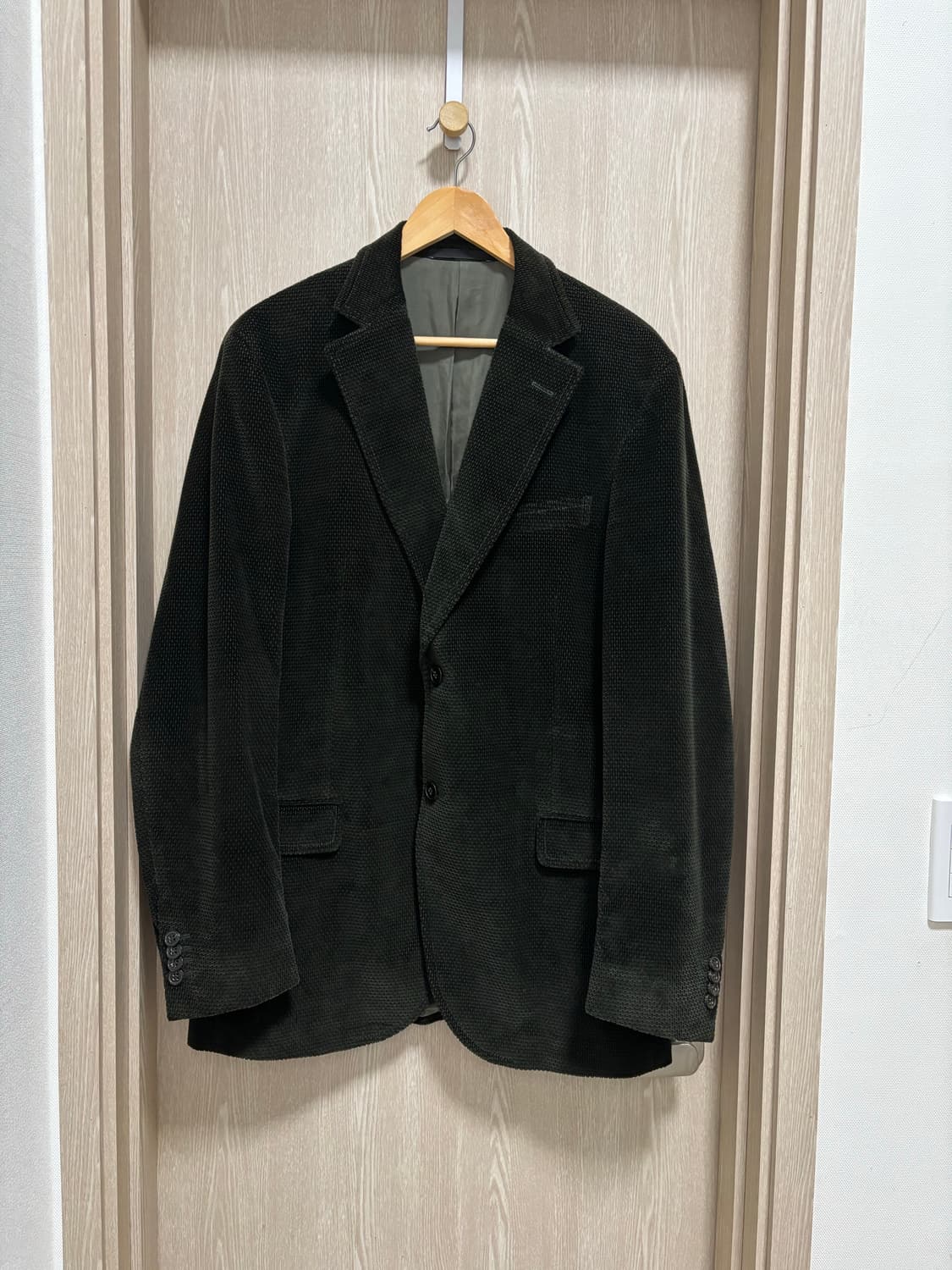 에르메네질도제냐 지제냐 코듀로이 자켓52R(105)/다크카키올리브 상품이미지1