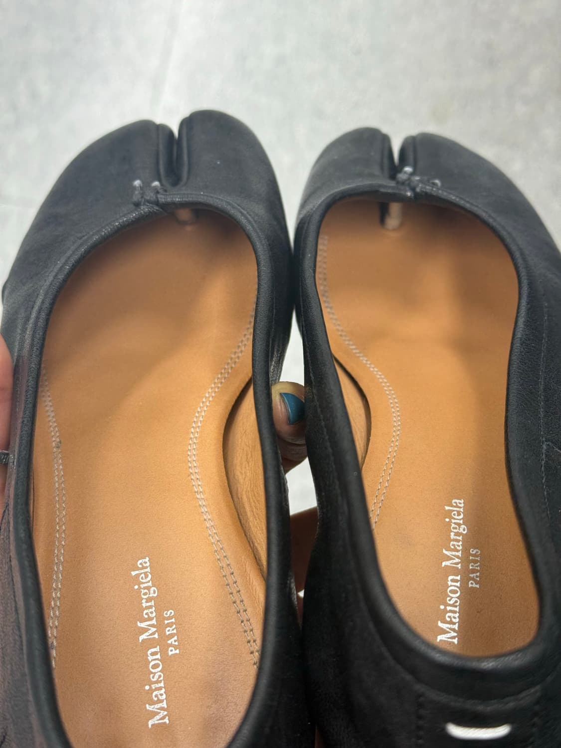 메종 마르지엘라 블랙 펌프스힐 뉴타비 상품이미지7