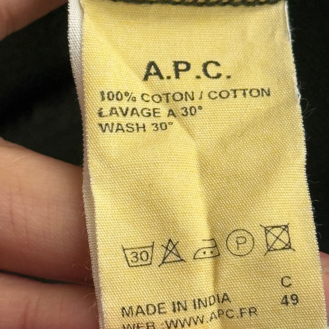 Paris a.p.c 아페쎄 그린 후드집업 (xs) 상품이미지3