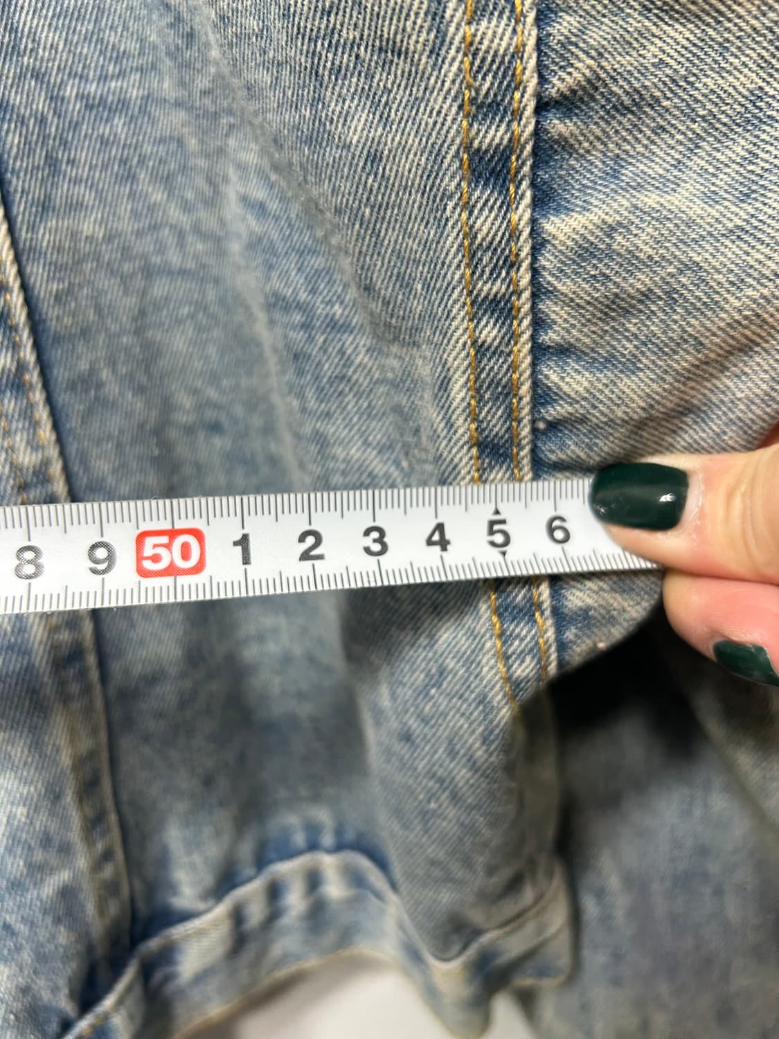 MuMu 여성 반크롭 청자켓 F 상품이미지4