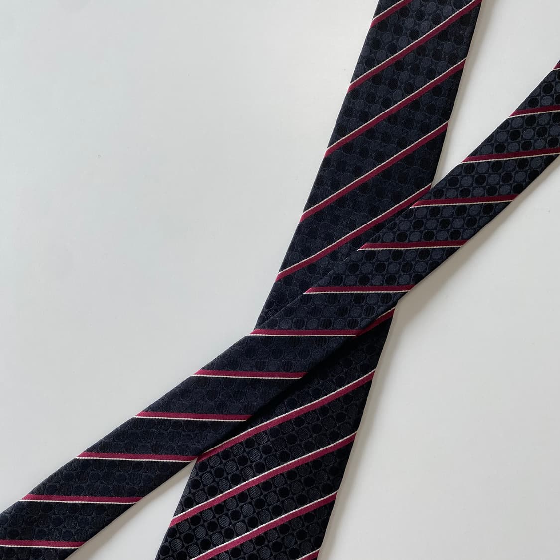 아쿠아스큐텀 정품 명품 넥타이 실크100 8.3cm 상품이미지4