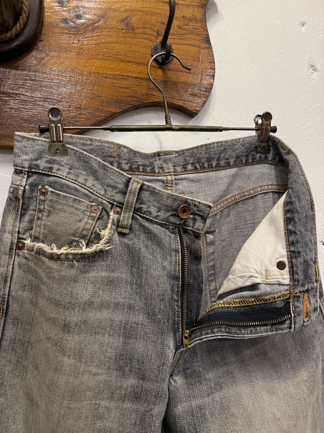 (29inch) EDWIN 에드윈 505Zx Grey Washed Sel 상품이미지8