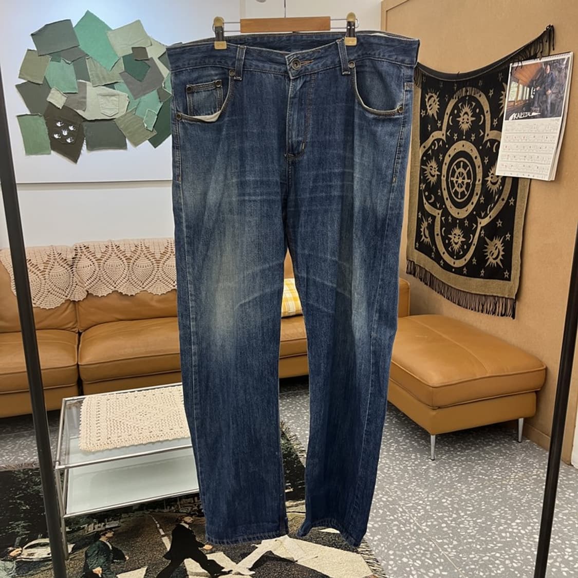 리바이스 505 올드스쿨 레트로 빈티지워싱 데님팬츠 38인치 C11687 상품이미지3