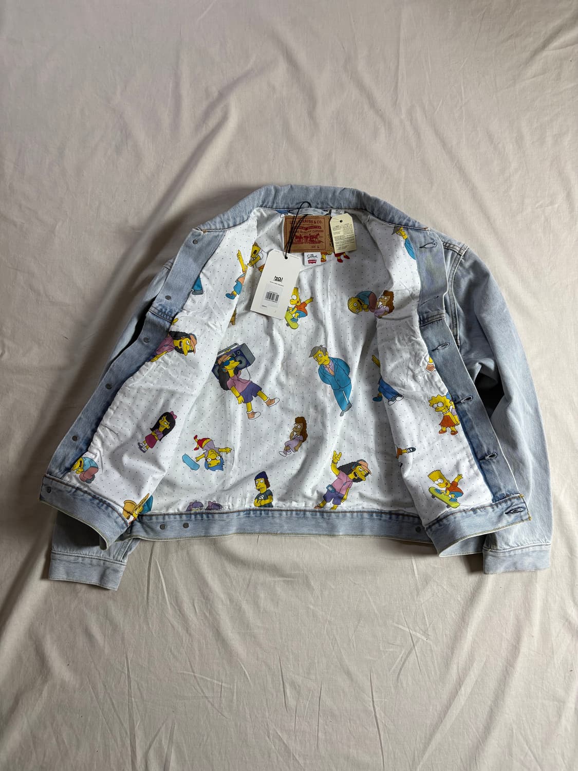 Levis x Simpson 데님 트러커 자켓 L 상품이미지3