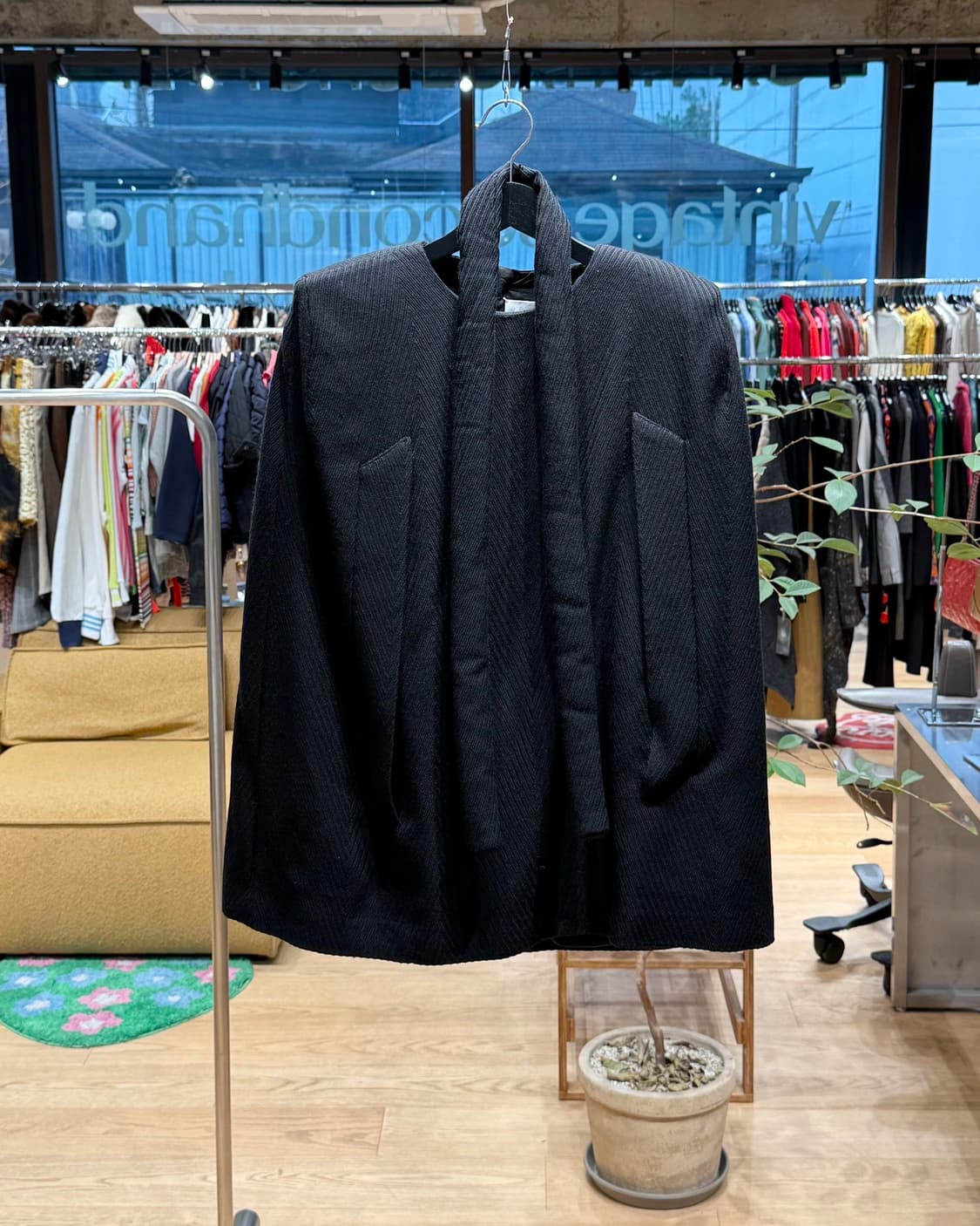 메종 마르지엘라 블랭크라벨 블랙 케이프 자켓 상품이미지1