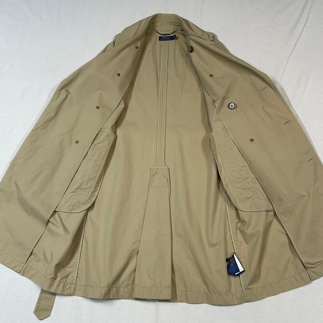 여S) 폴로 랄프로렌 베이지 벨티드 트렌치코트 상품이미지5