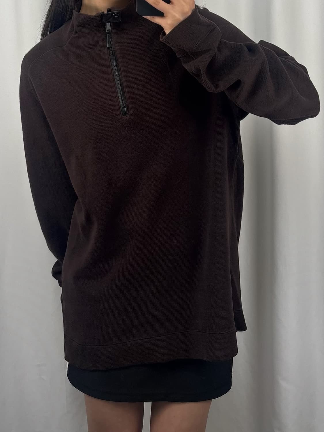 랄프로렌 블랙 라벨 브라운 하프집업 상품이미지4