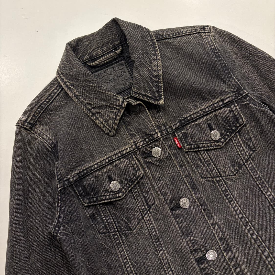 [S] 리바이스 데님 트러커 자켓 블랙 스톤워시 D290 상품이미지3