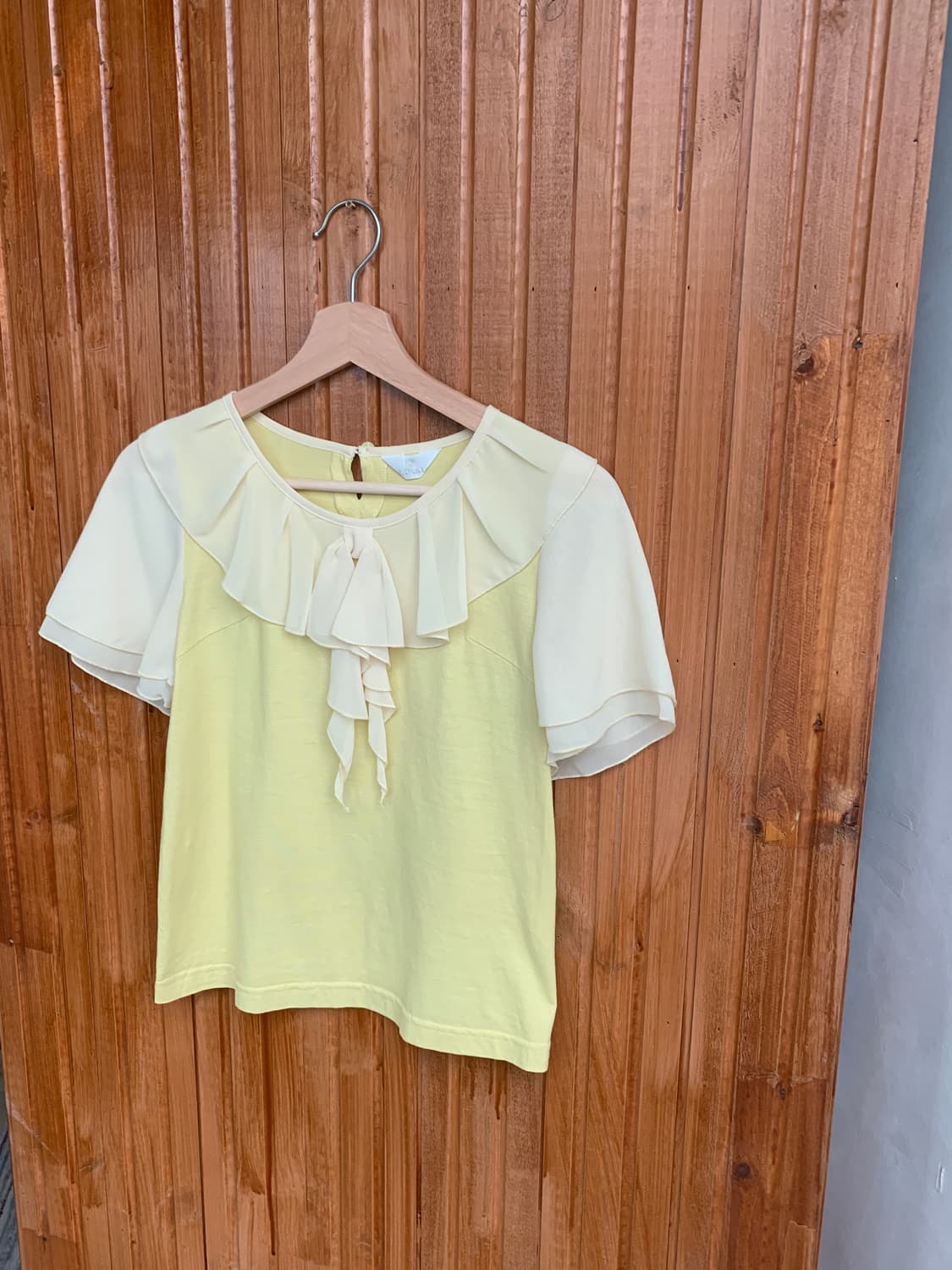 Ruffle Ribbon Short Sleeve 상품이미지1