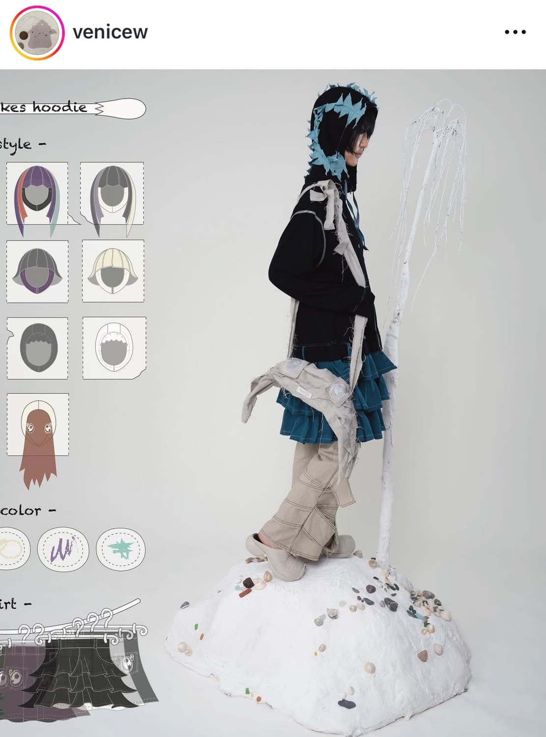 venicew 롱후드집업 상품이미지2