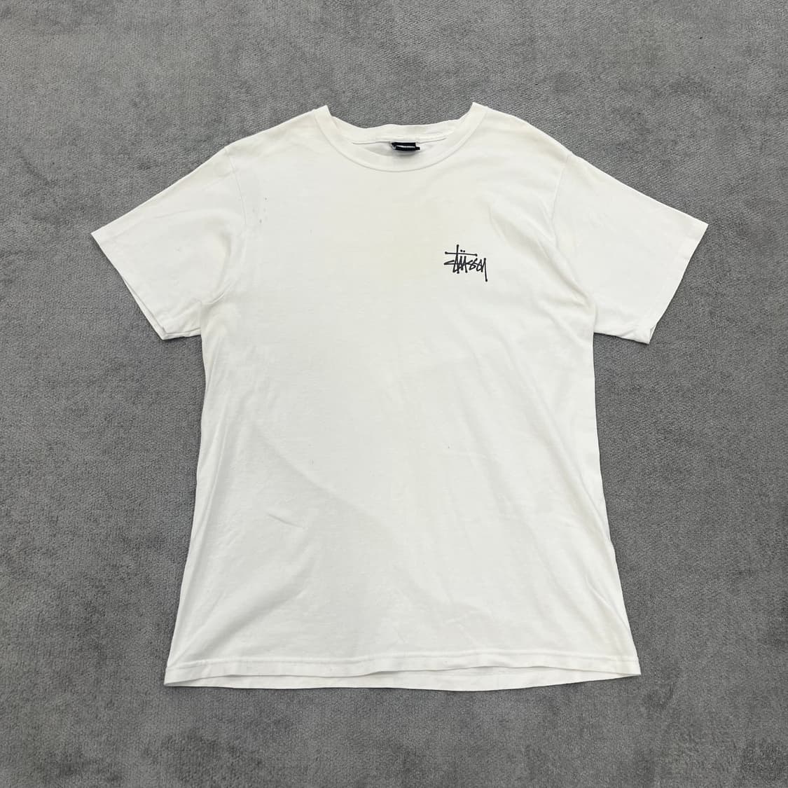 M 스투시 화이트 반팔 티셔츠 상품이미지1