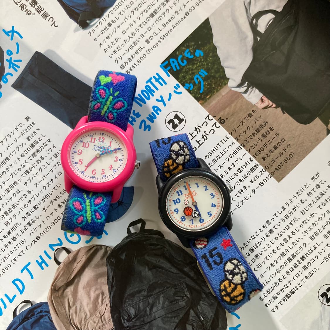 Timex 타이맥스 나비 스포츠 밴딩 팔찌 스트랩 손목시계 상품이미지1