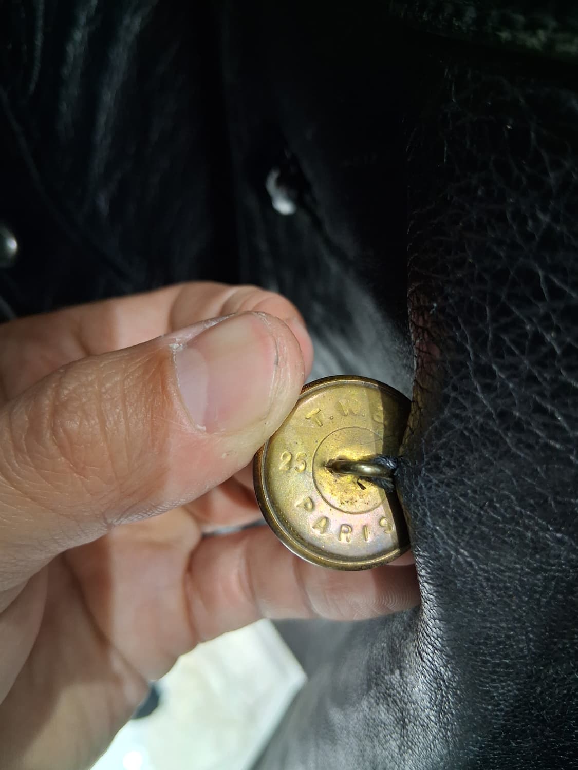 70' 빈티지 프랑스군 모터싸이클 가죽자켓 상품이미지5