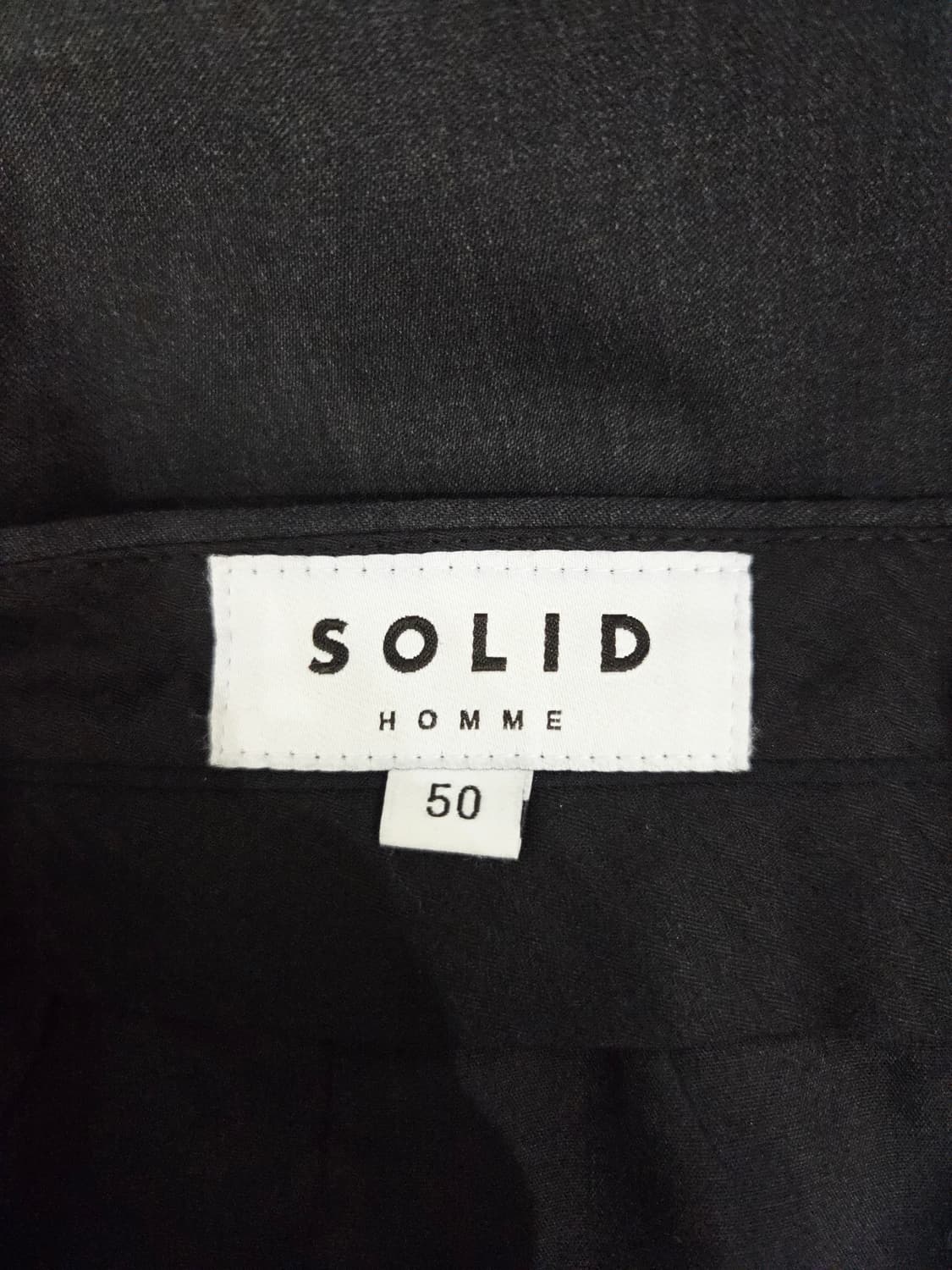 솔리드옴므 다크그레이 울 혼방 슬랙스 상품이미지6