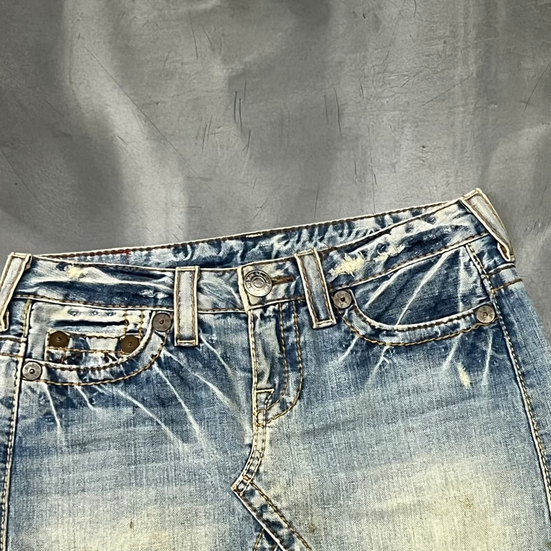  트루릴리젼 워싱 데님 미니 스커트 y16403 상품이미지3