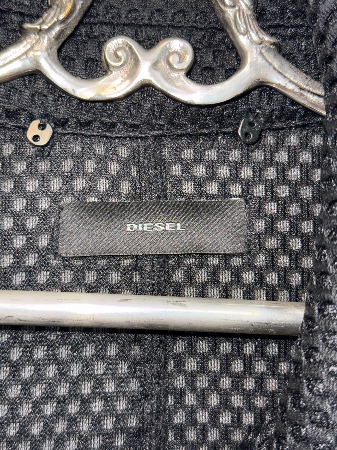 DIESEL black mesh rider jacket  상품이미지5