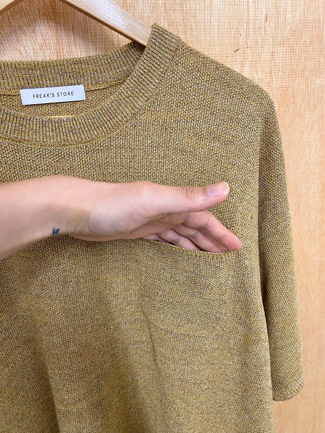 FREAK'S STORE knit t-shirts 프릭스스토어 니트 반팔 상품이미지5