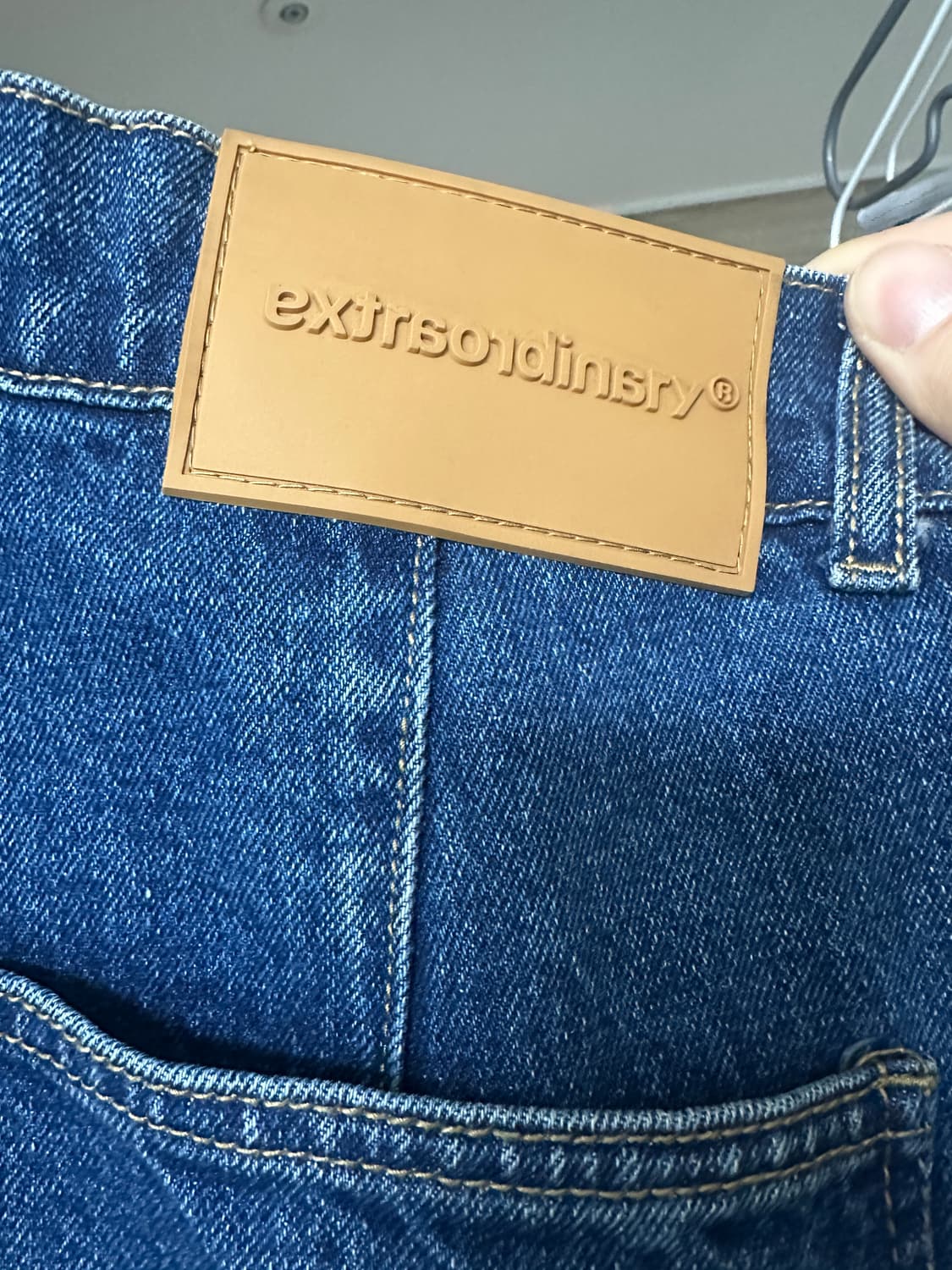 엑스트라오디너리 더블니 데님 인디고 XL 상품이미지5