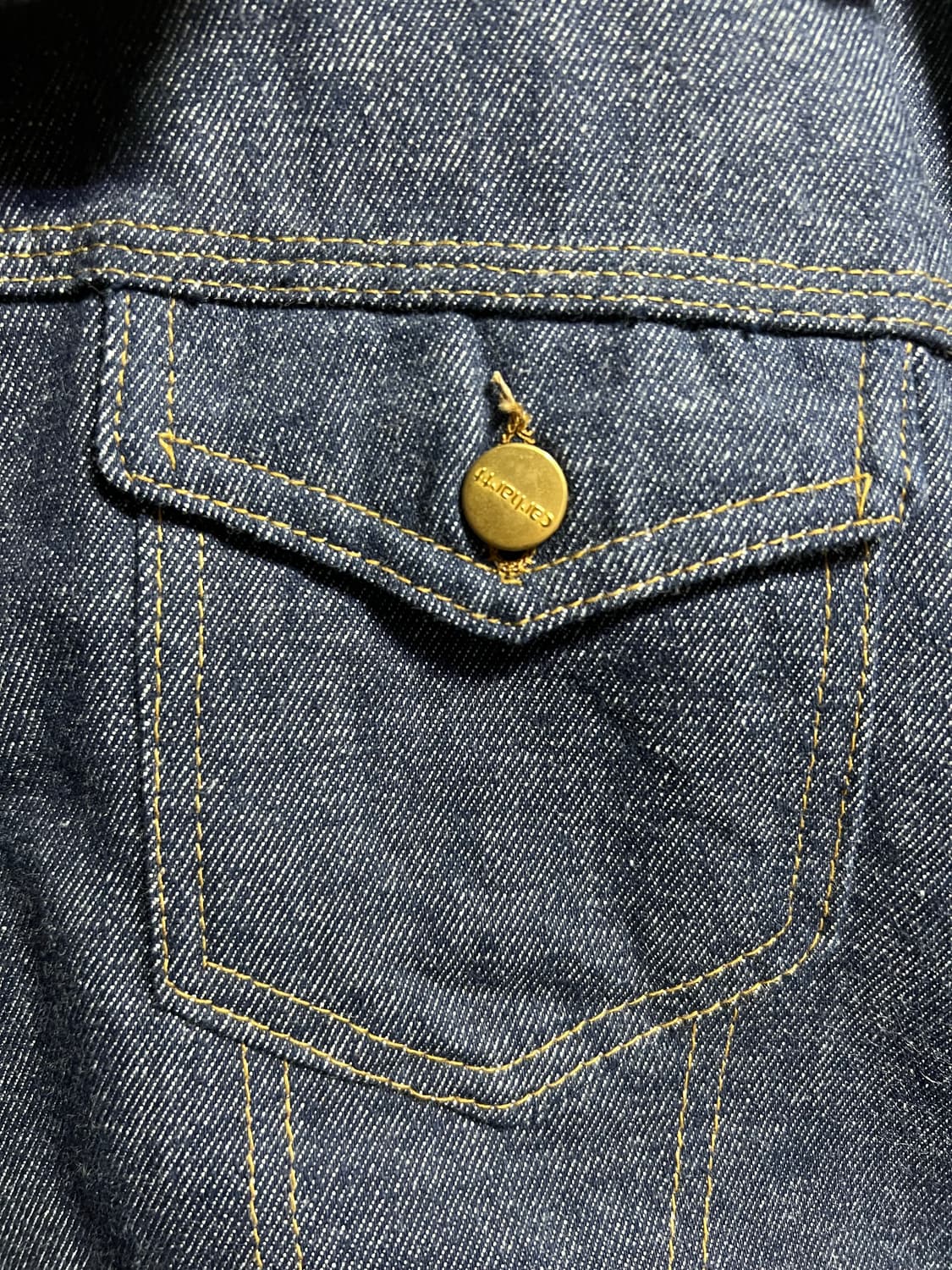 빈티지 칼하트 데님 쉐르파 자켓 상품이미지3