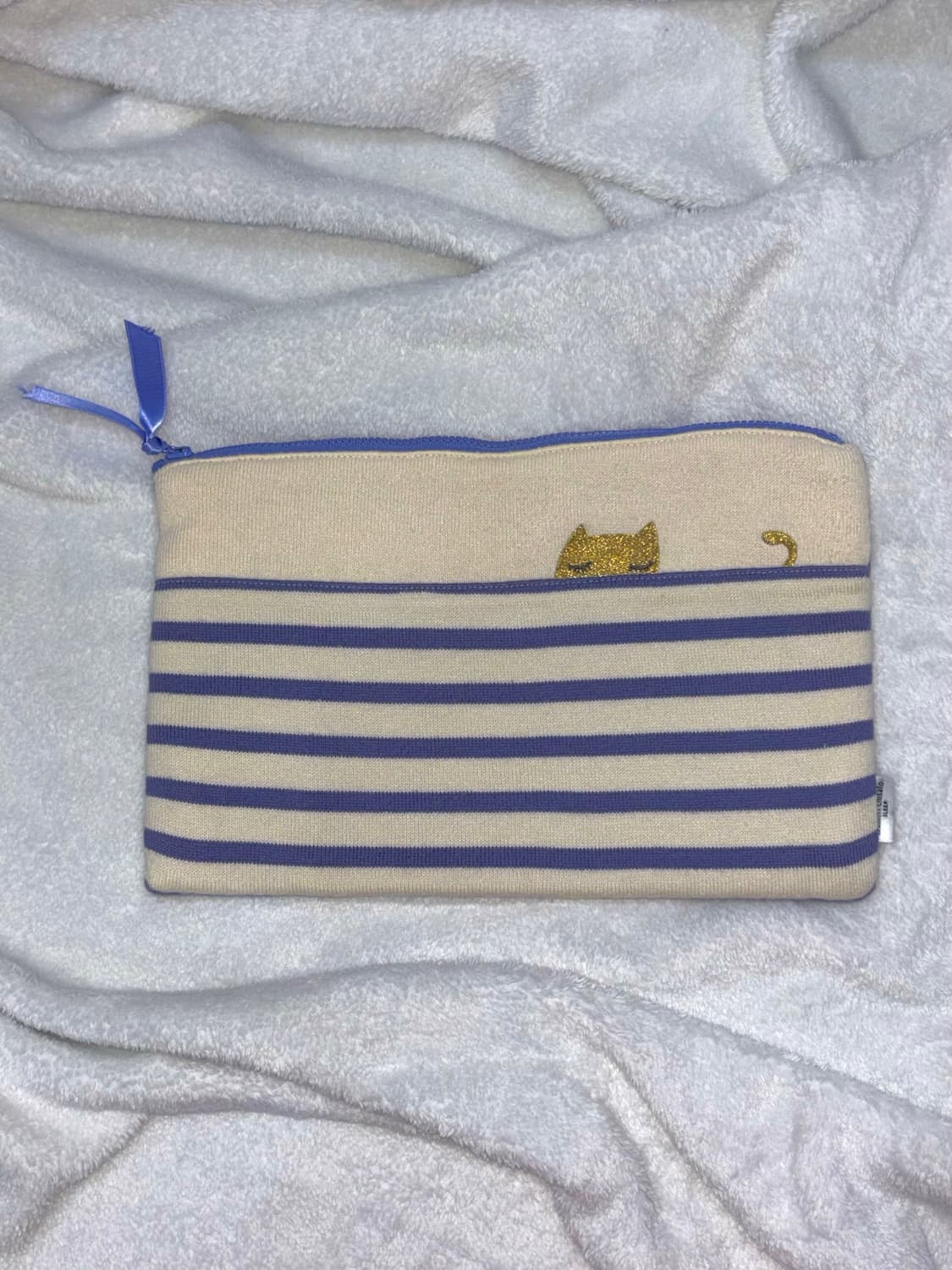 츠모리 치사토 tsumori chisato 블루 스트라이프 파우치 상품이미지3