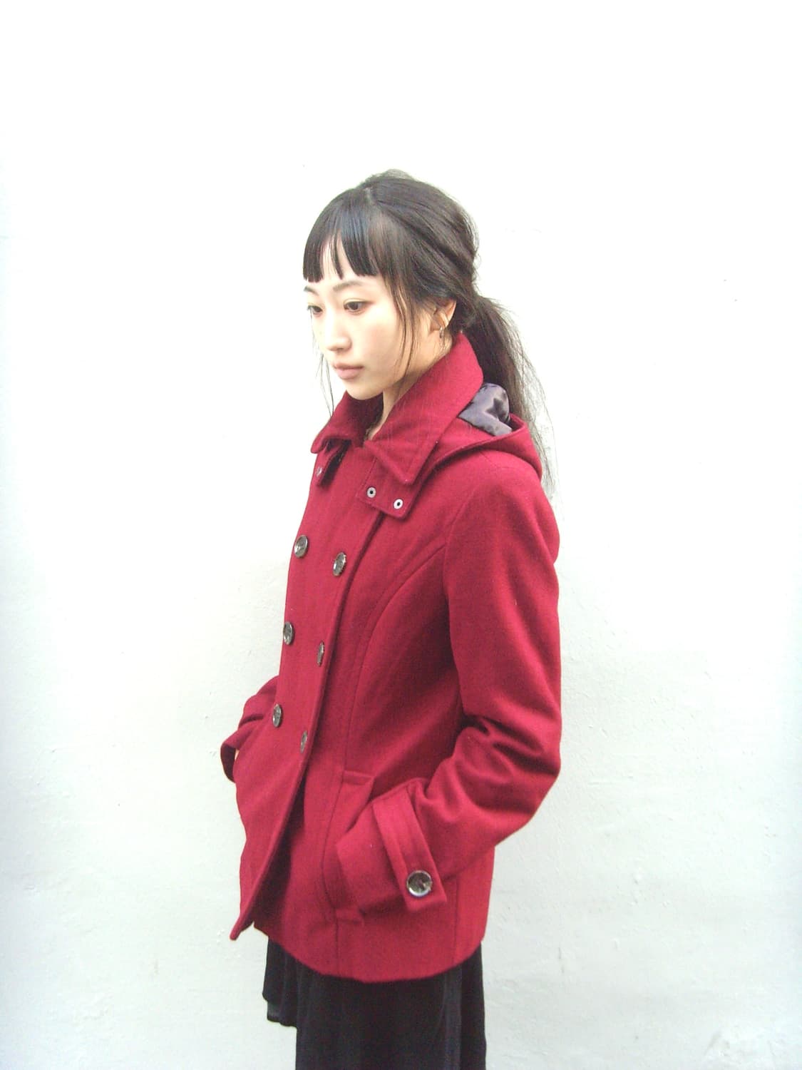 Calvin klein wool down half coat 상품이미지7