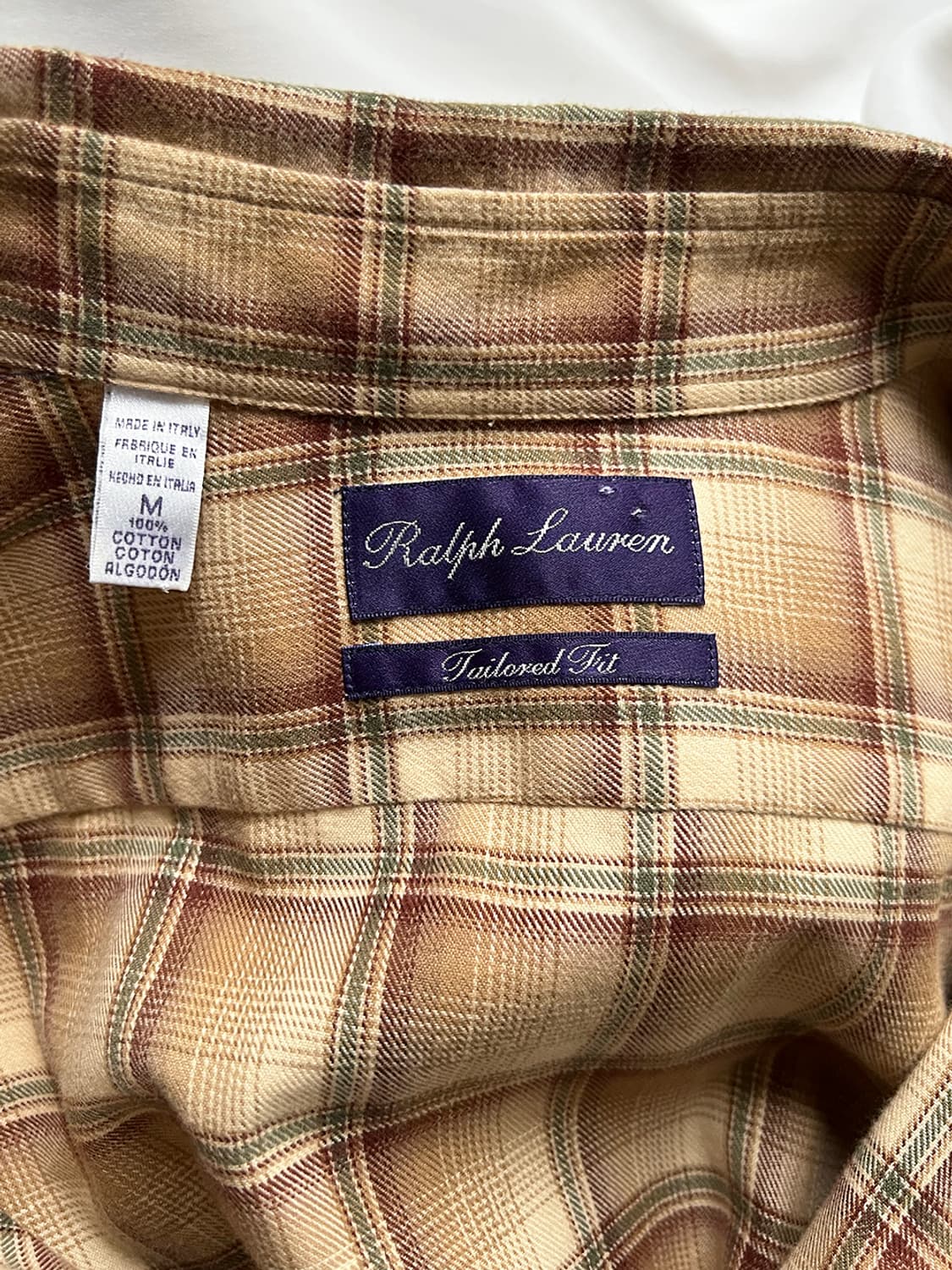 랄프 로렌 퍼플 라벨 플레이드 플란넬 셔츠 상품이미지4