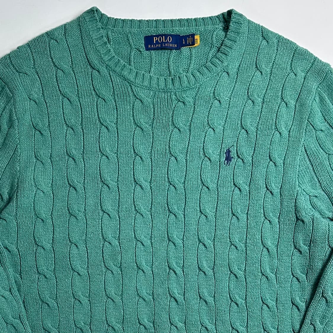 폴로 랄프로렌 피스타치오 케이블 니트 상품이미지2