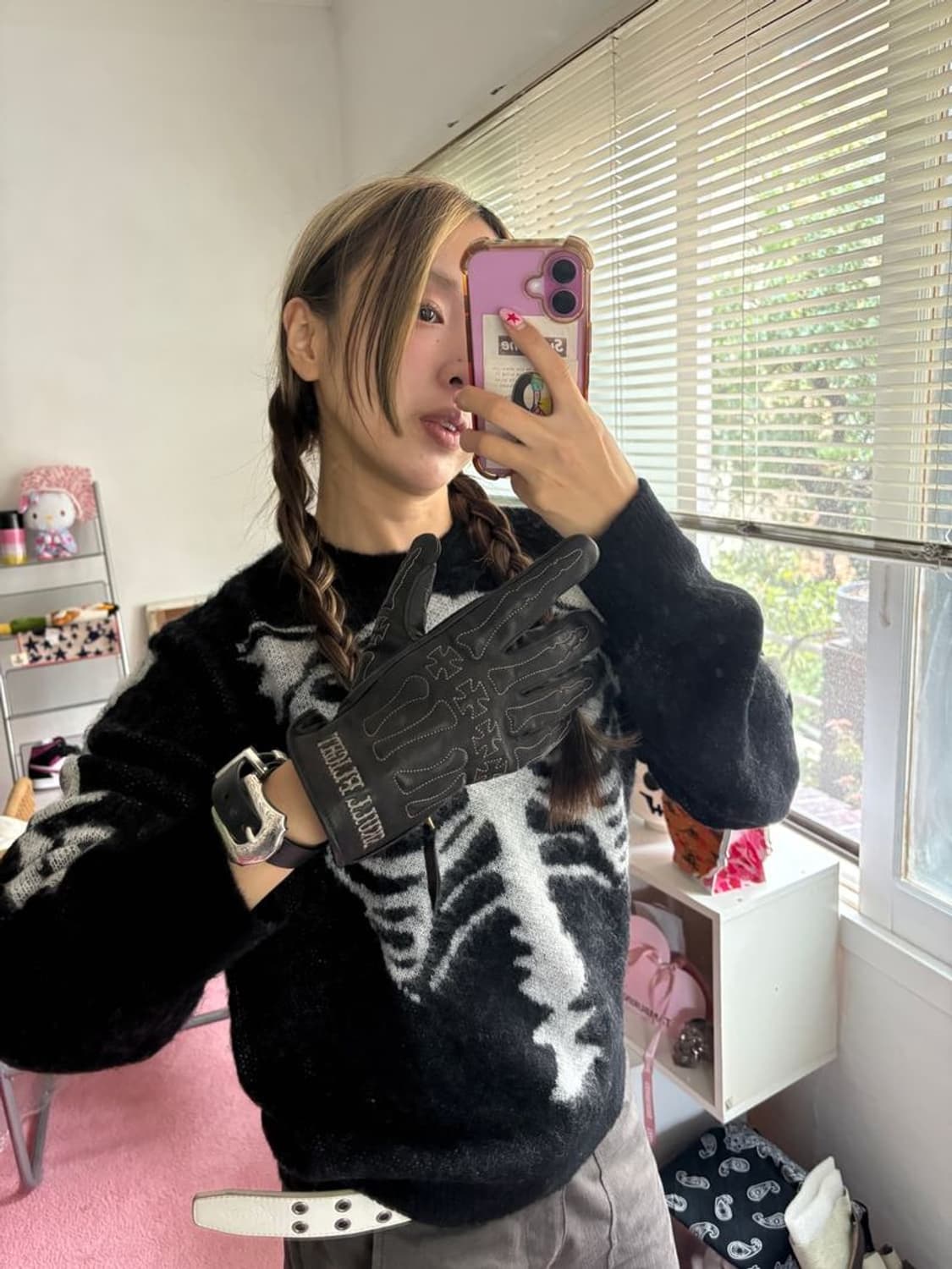 BONE MOHAIR KNIT 리얼본 모헤어 니트 AAV-2501 상품이미지4