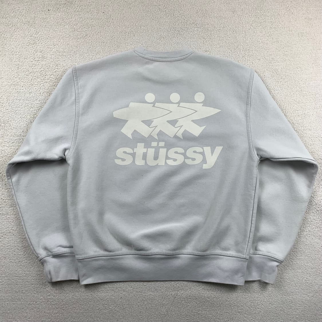 24SS 스투시 서프워크 크루넥 맨투맨 포그(Fog) 상품이미지1