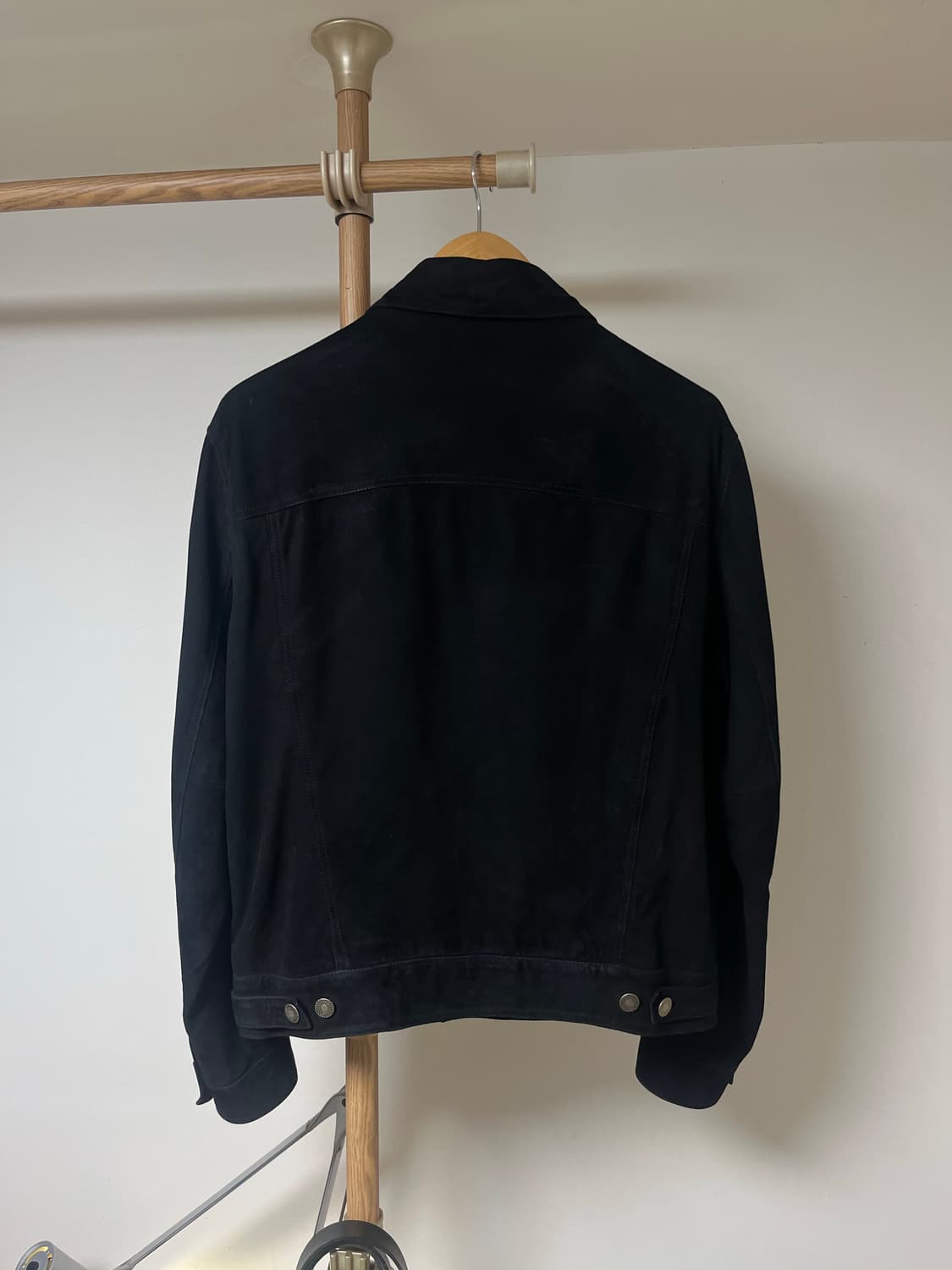 바버샵 Goodfolks 고트 스웨이드 트러커 재킷 블랙 50 상품이미지3