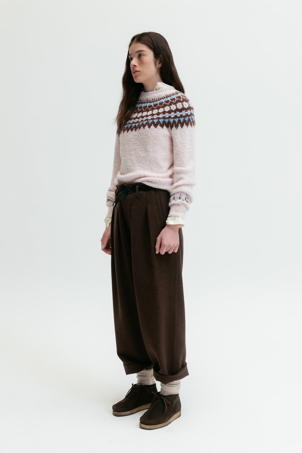 VIA JACQUARD HALFNECK KNIT 상품이미지2
