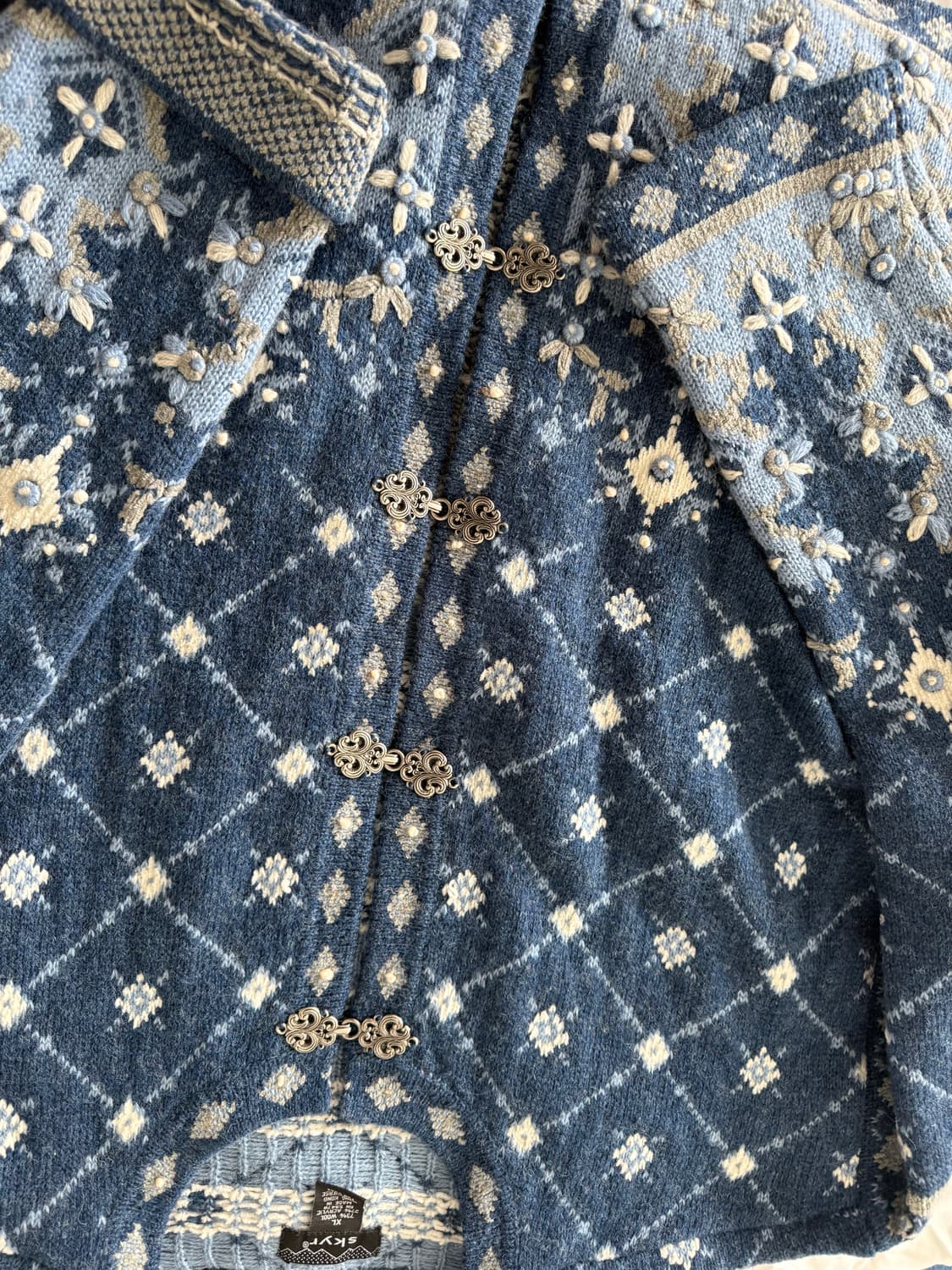 Skyr 울 패턴 가디건 XL 노르딕 상품이미지6