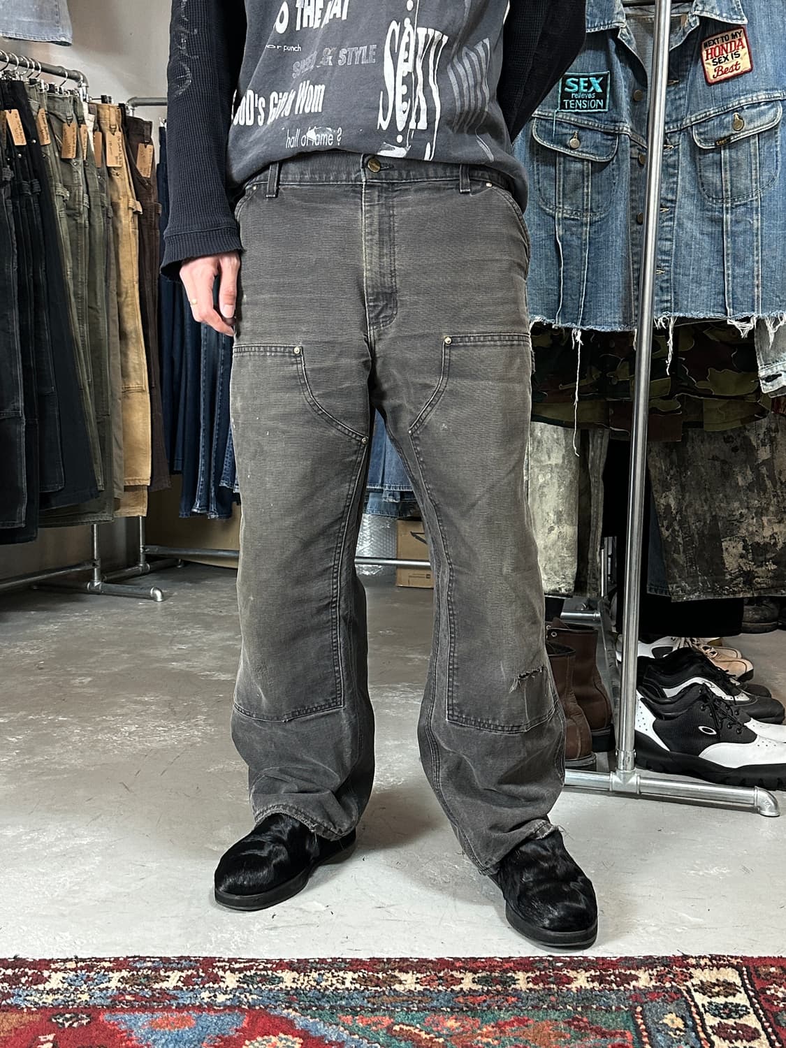 90’s OG USA Made 칼하트 더블니 팬츠 칼하트 썩블니 상품이미지3