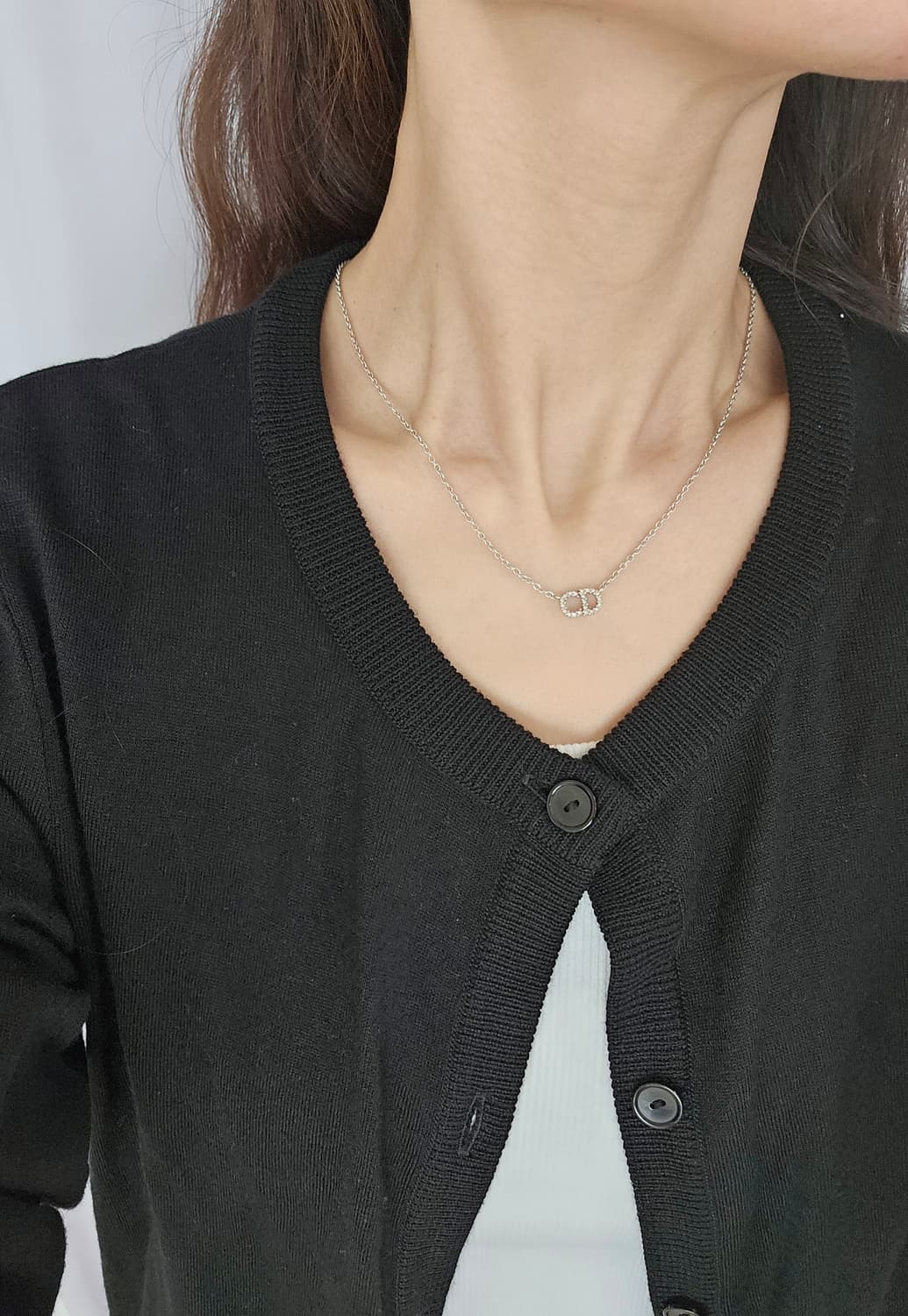 [미사용급/풀셋] 디올(Dior) 클레어 디 룬 목걸이 화이트 [정품] 상품이미지8