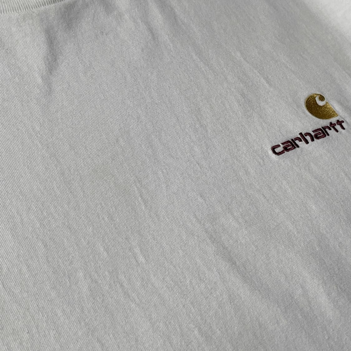 CARHARTT 칼하트 화이트 자수 반팔 티셔츠 A01197 상품이미지4