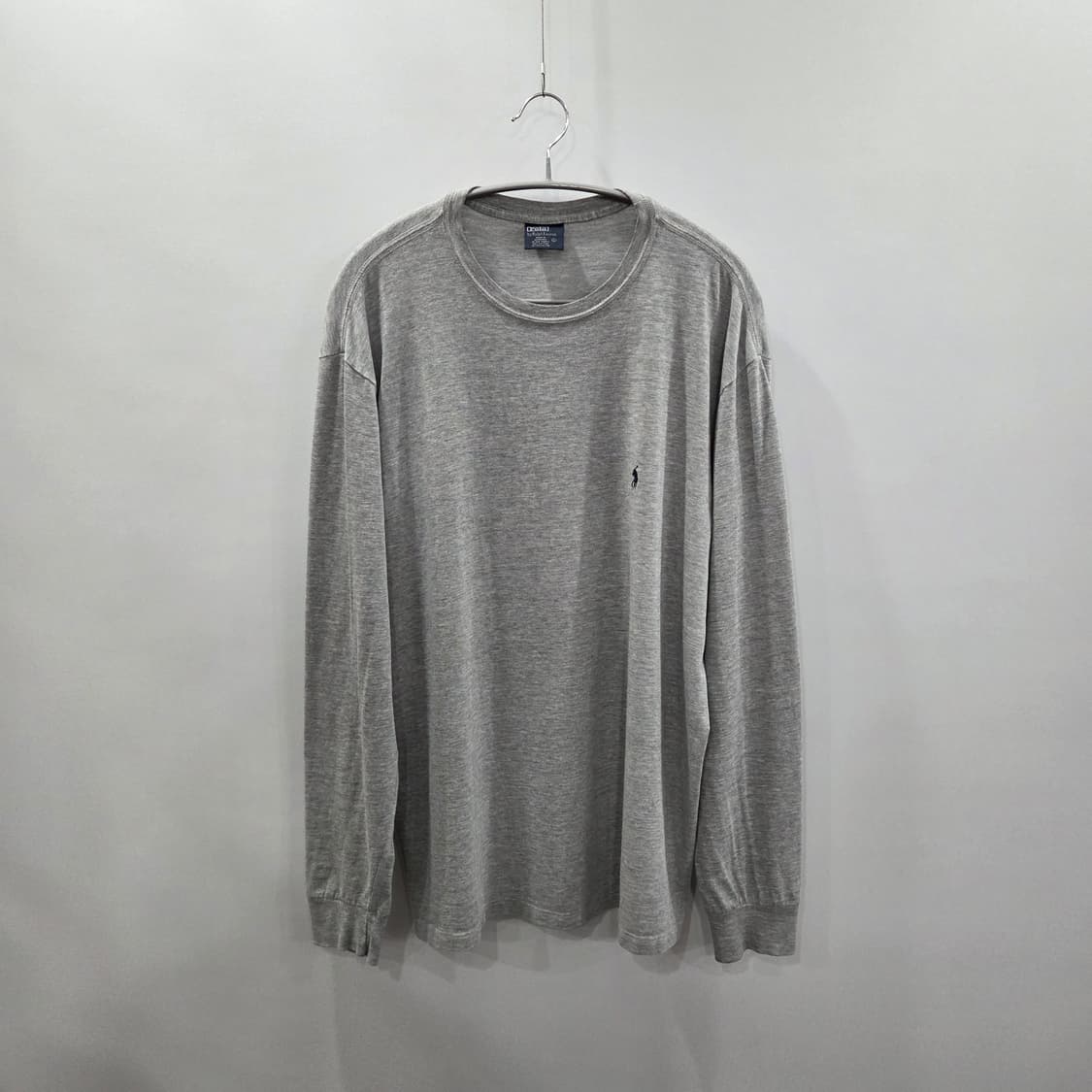 폴로랄프로렌 스몰로고 자수 롱슬리브 그레이 L 상품이미지1