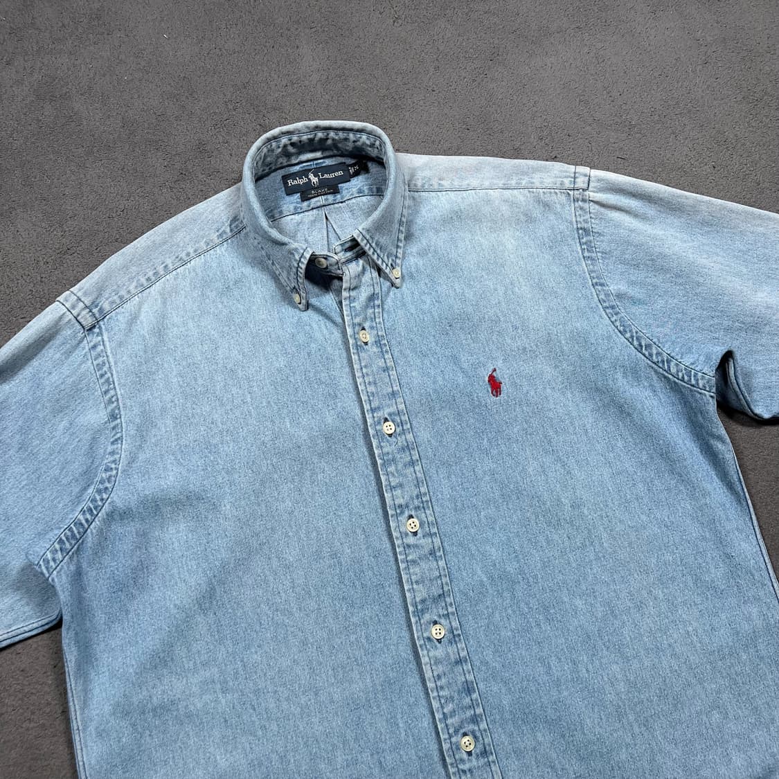90's 폴로 데님 셔츠 상품이미지2