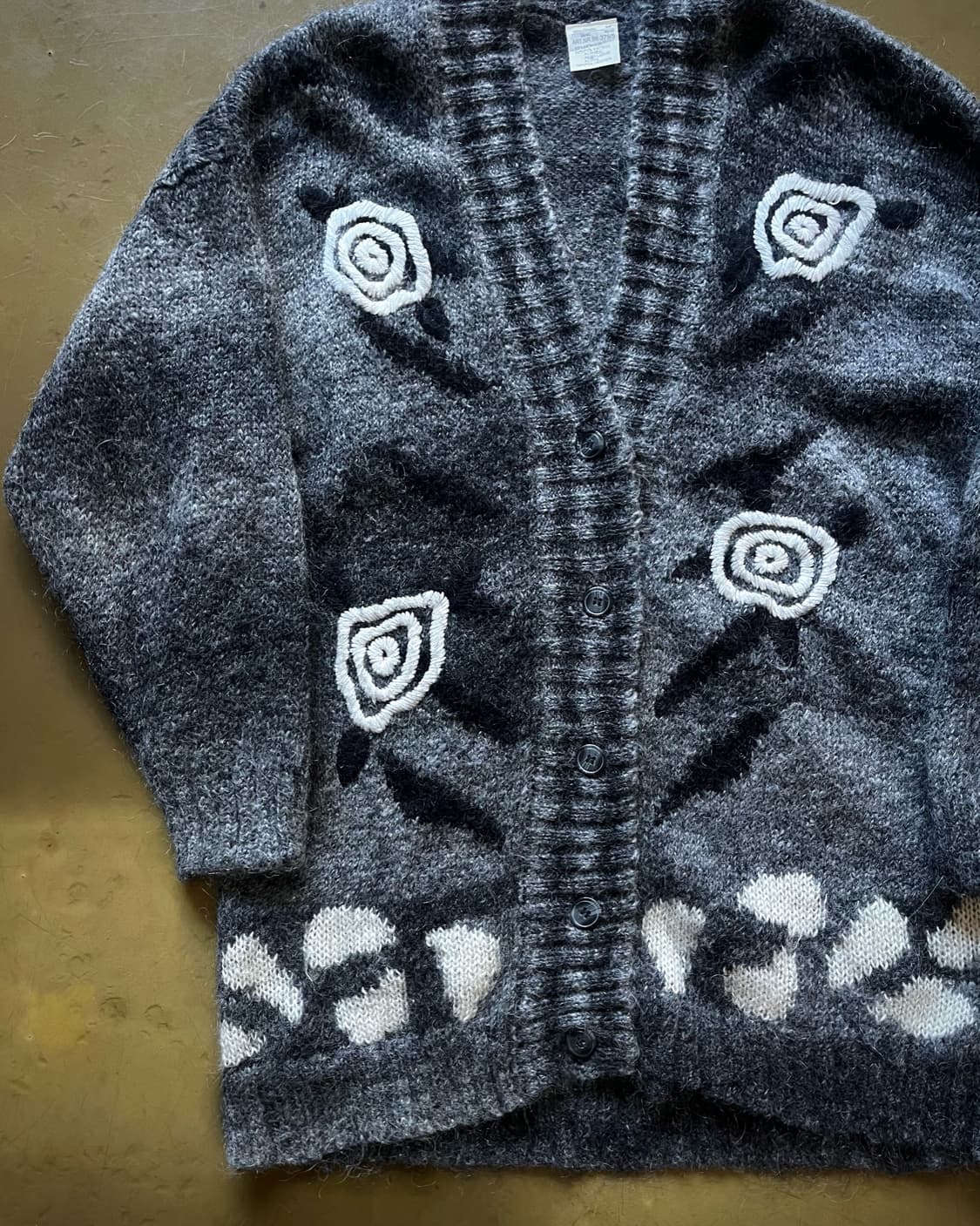 1970-80s Vintage Mohair Knit Cardigan 상품이미지5