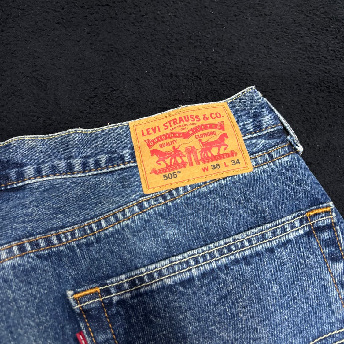36 리바이스505 중청 데님팬츠 상품이미지3